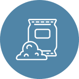 Icon of a bag with powder.