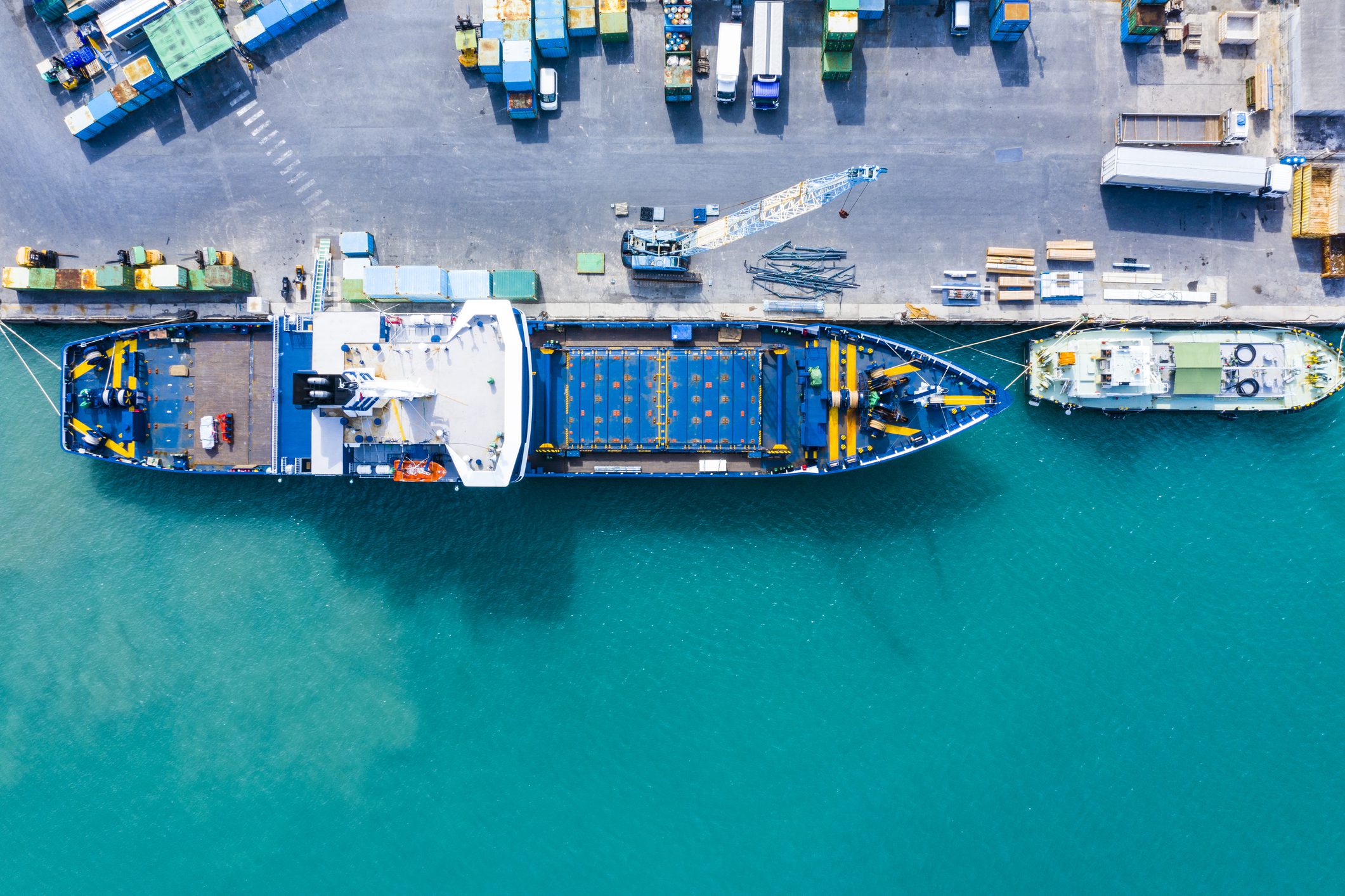 Lots of containers.
Distribution.
logistics.
